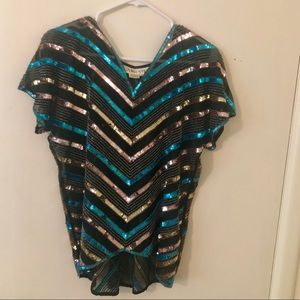Argenti | Vintage Sequin Blouse Size Medium